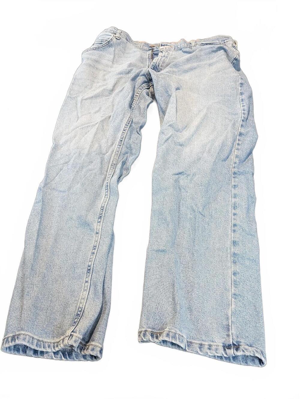 Wrangler Men's Light Blue Straight Leg Jeans Size 40x30